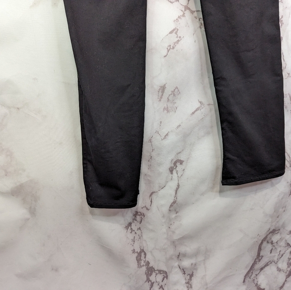 & Other Stories Pant 10 32 X 30 High Rise Black Cargo Carpenter Slit Hem Skinny - Picture 7 of 11